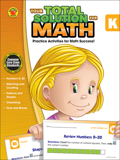 Title details for Your Total Solution for Math, Grade K by Brighter Child - Available